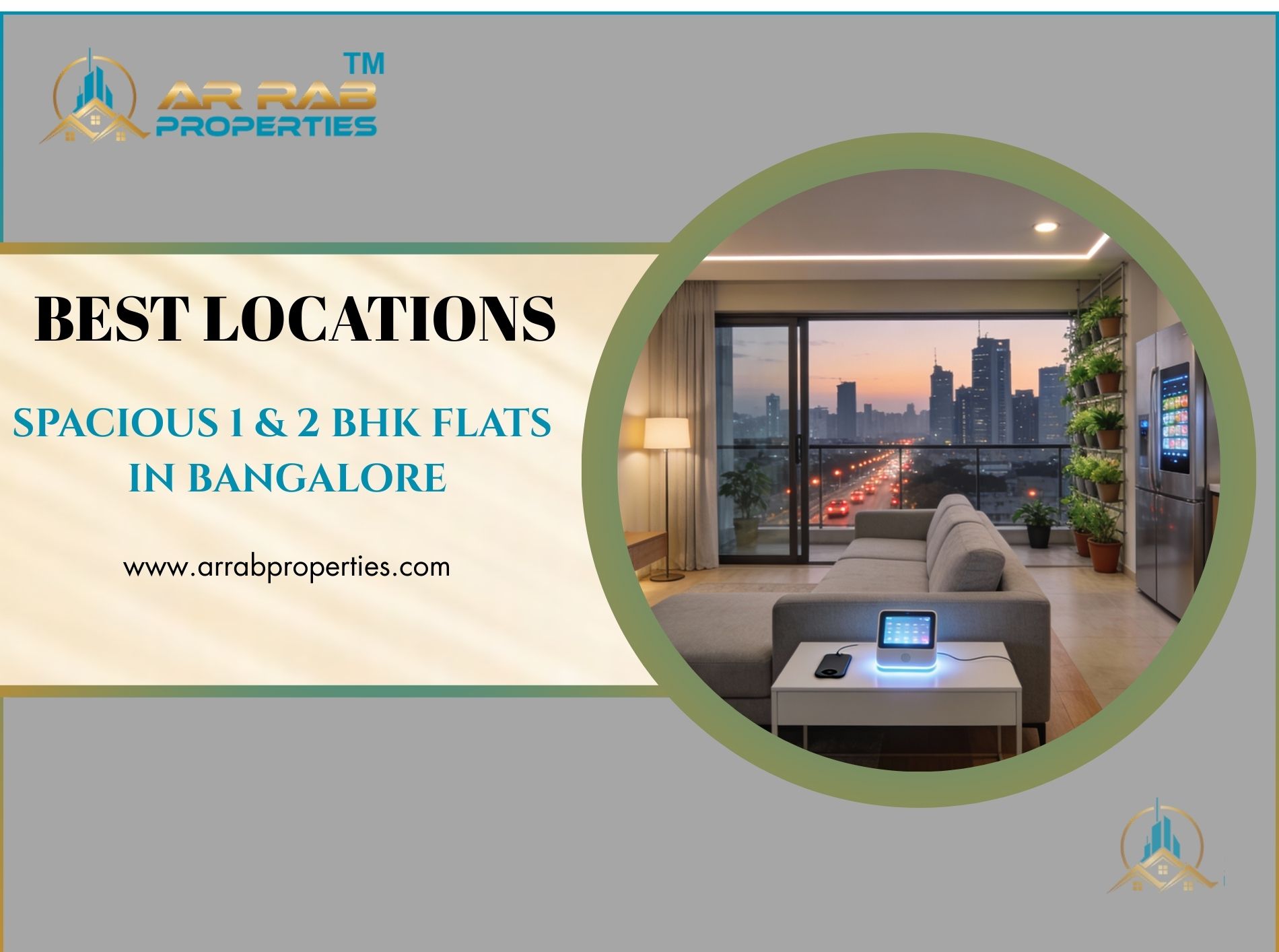 Best Locations for Spacious 1 and 2 BHK Flats in Bangalore