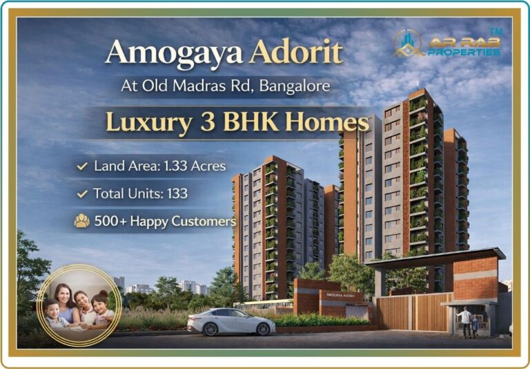 3 BHK apartment interior at Amogaya Adorit Bangalore