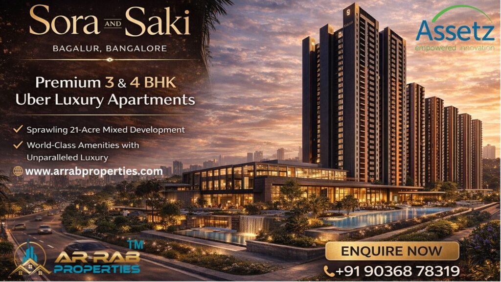 assetz sora and saki bagalur bangalore luxury apartments, eco luxury apartments north bangalore assetz, 3 and 4 bhk apartments bagalur kiadb aerospace park, premium apartments near bangalore airport, assetz property group project bangalore