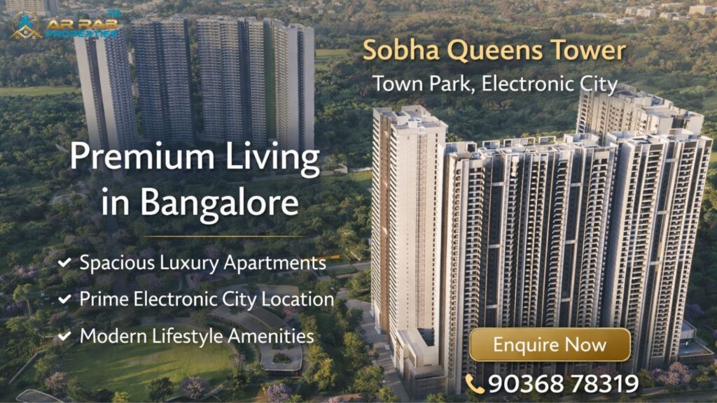 Sobha Queens Tower at Town Park Electronic City modern high-rise towers