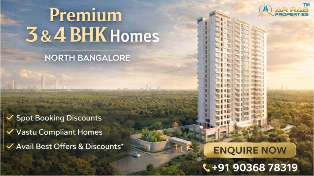 Prestige Camden Gardens premium 3 and 4 BHK homes in North Bangalore with modern amenities