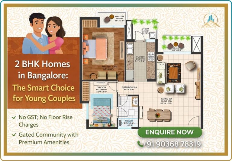 2 BHK homes in Bangalore for young couples with modern apartments near Yelahanka and Vajram Vivera Bangalore