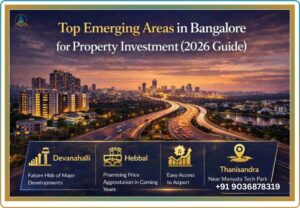 Top Emerging Areas in Bangalore for Property Investment (2026 Guide)