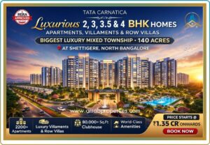Tata Carnatica Devanahalli luxury township project in North Bangalore with modern apartments and green landscape
