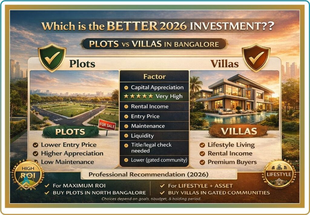 Which is the Better 2026 Investment? Plots or Villas in Bangalore - AR ...