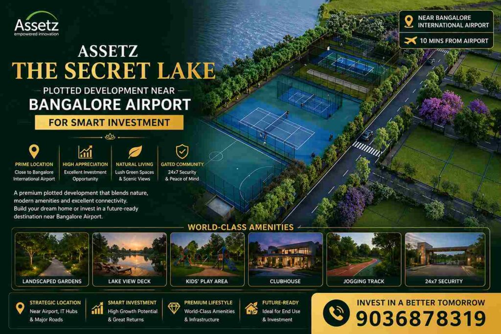 assetz the secret lake bangalore plotted development devanahalli
