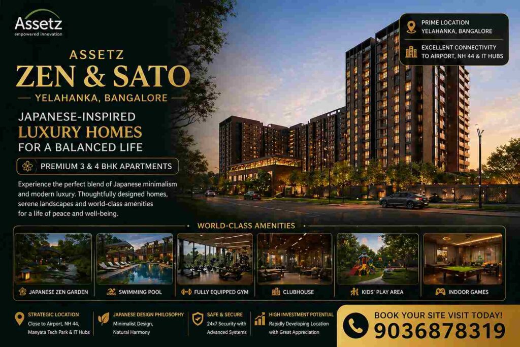 assetz zen and sato bangalore luxury apartments exterior