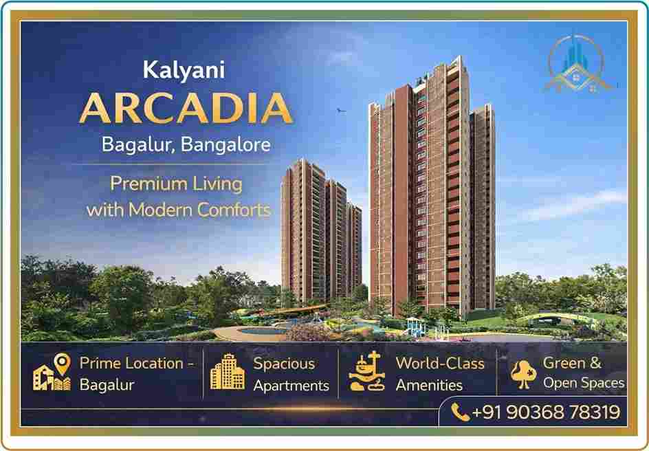 Kalyani Arcadia Bangalore new launch apartments in Bagalur with clubhouse and open green spaces