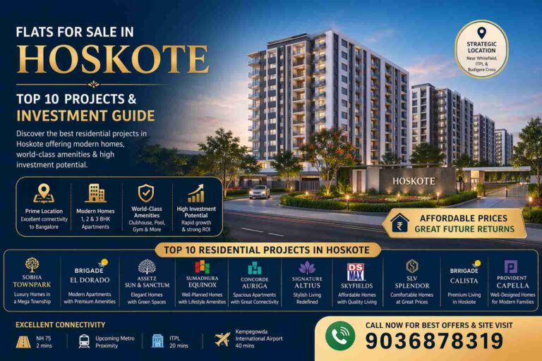 Hoskote apartments near Whitefield with affordable pricing