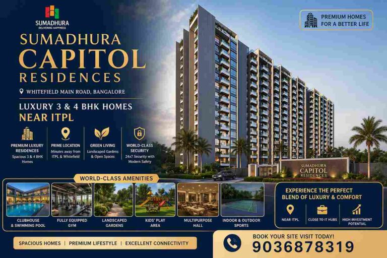 sumadhura capitol residences bangalore 3 and 4 bhk apartments near itpl hope farm metro modern luxury homes