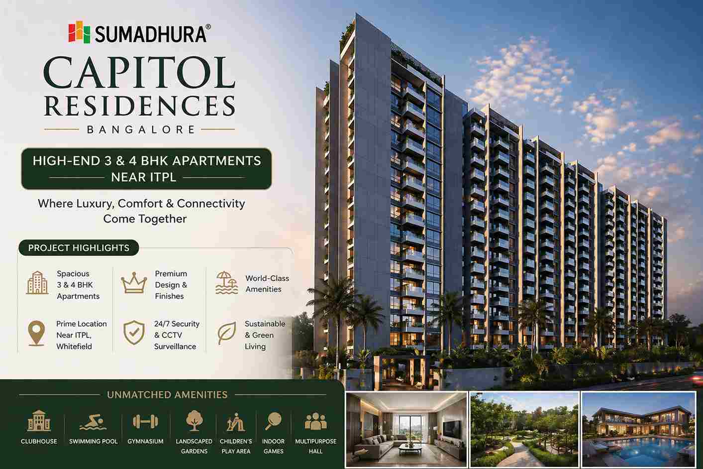 3 bhk sumadhura capitol residences bangalore interior design