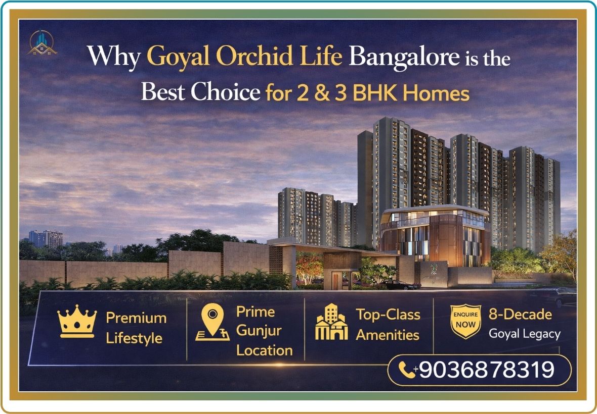 Orchid Life Bangalore 2 BHK and 3 BHK apartments with clubhouse and landscaped garden