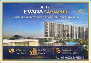 Luxury 1 2 3 4 BHK apartments at Birla Evara Bangalore Sarjapur Road with clubhouse swimming pool and landscaped gardens