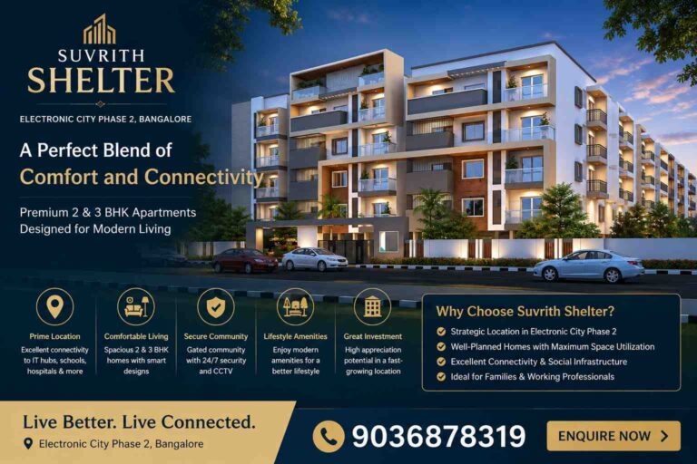 Suvrith Shelter Bangalore – Premium Homes in Electronic City Phase 2