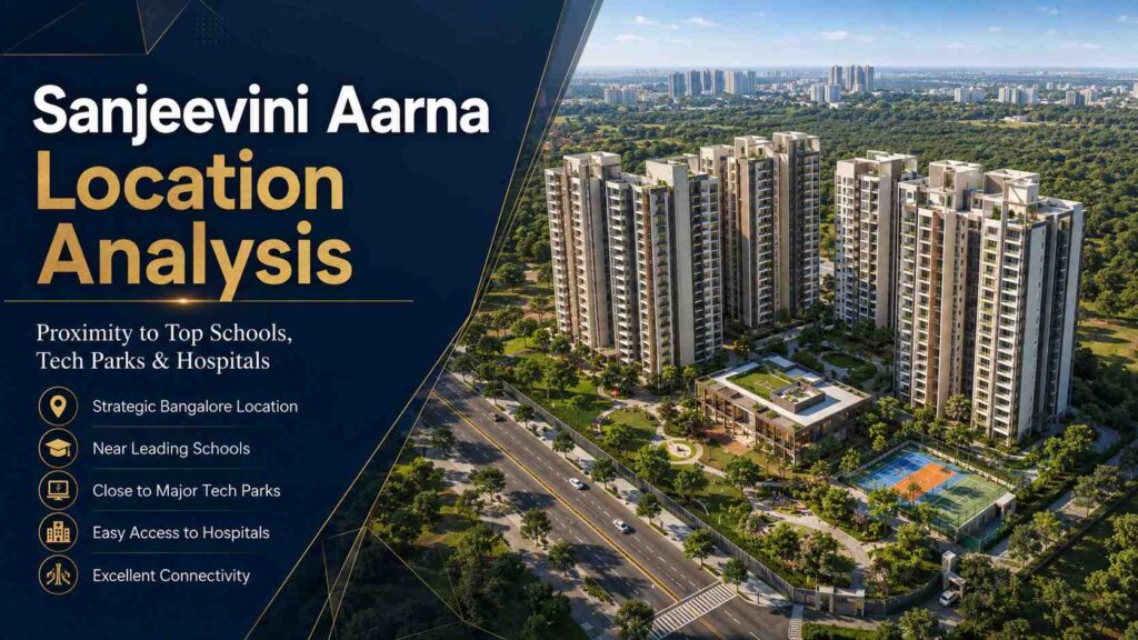 Sanjeevini Aarna Location Analysis – Connectivity to Schools, Tech Parks & Hospitals