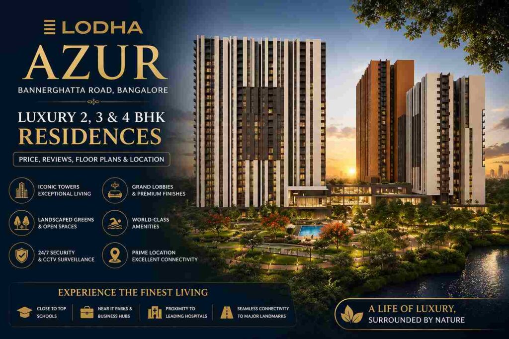 Lodha Azur Bannerghatta Road Bangalore Luxury 2 3 4 BHK Apartments