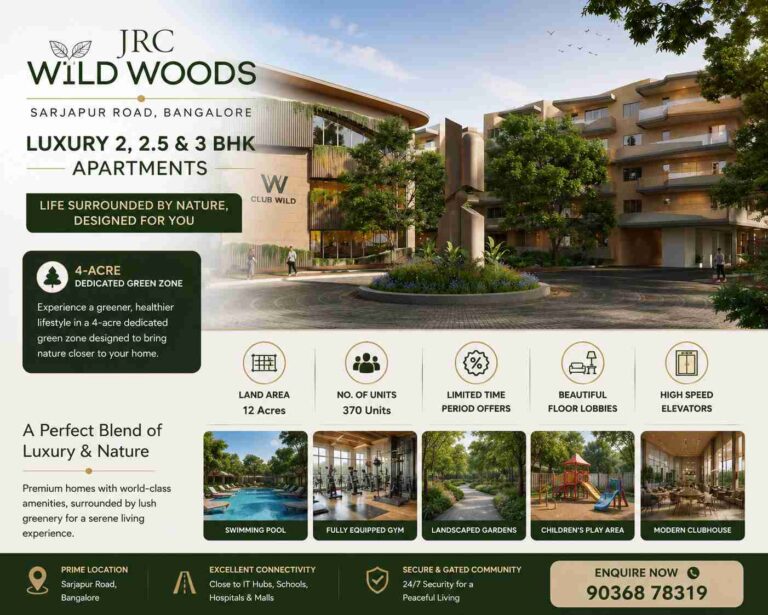 JRC Wild Woods Sarjapur Road Bangalore Luxury Apartments