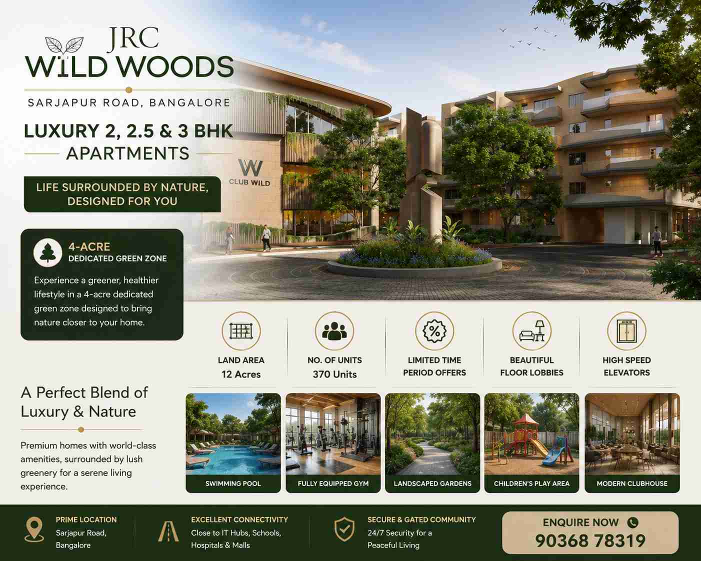 JRC Wild Woods Sarjapur Road Bangalore Luxury Apartments