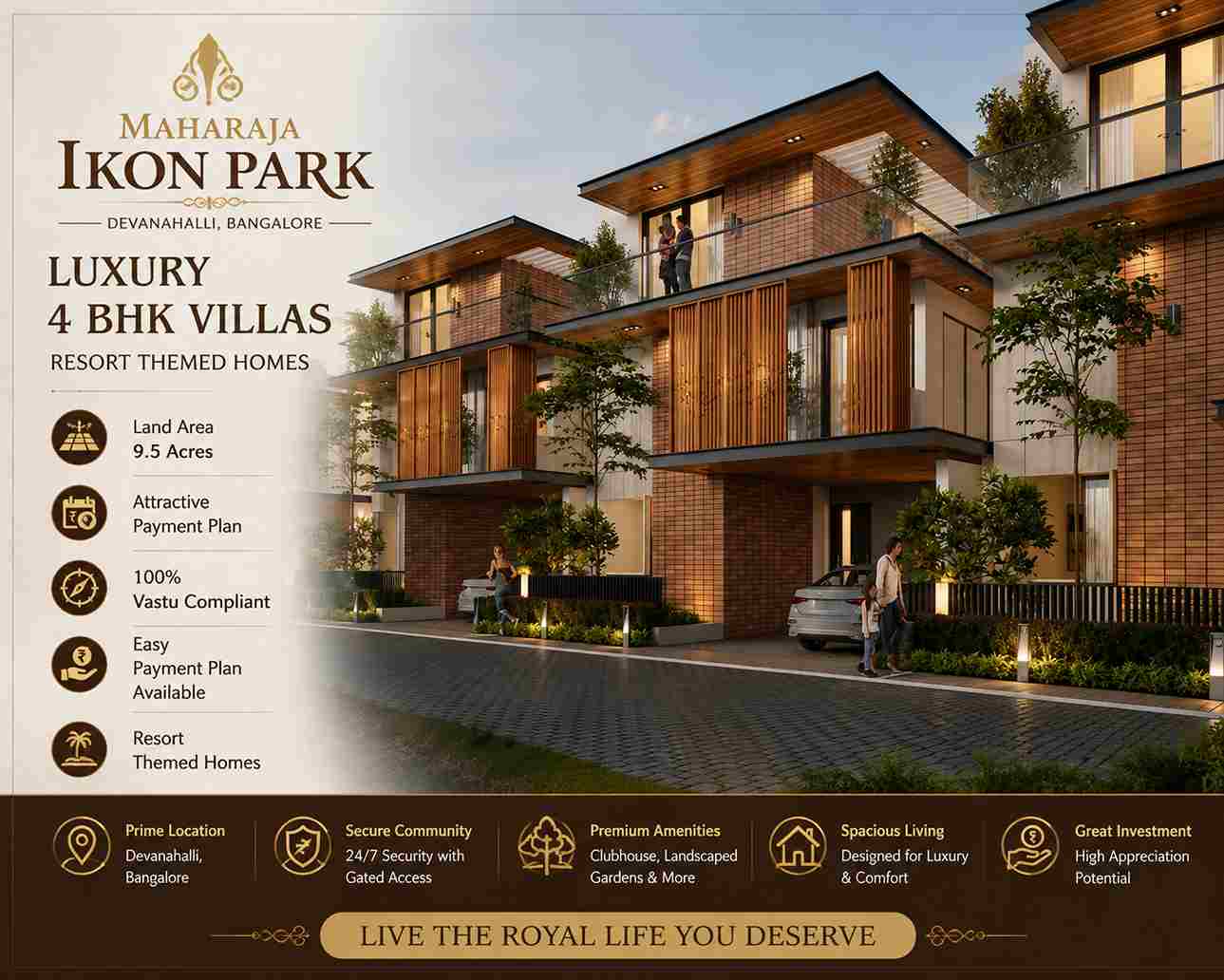 Maharaja Ikon Park Devanahalli Bangalore Luxury Villa Project