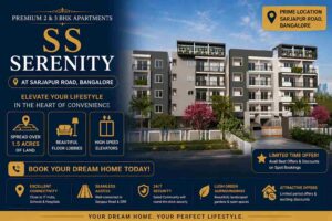 SS Serenity Bangalore premium 2 and 3 BHK apartments on Sarjapur Road with modern amenities and excellent connectivity