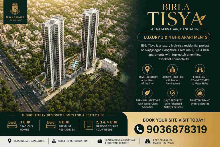 Birla Tisya Bangalore | Premium 3 & 4 BHK Homes in Rajajinagar