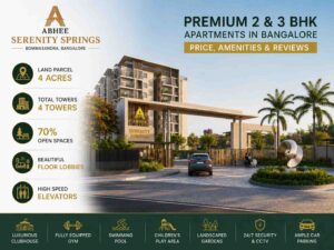 Luxury 2 & 3 BHK homes at Abhee Serenity Springs Bommasandra Bangalore