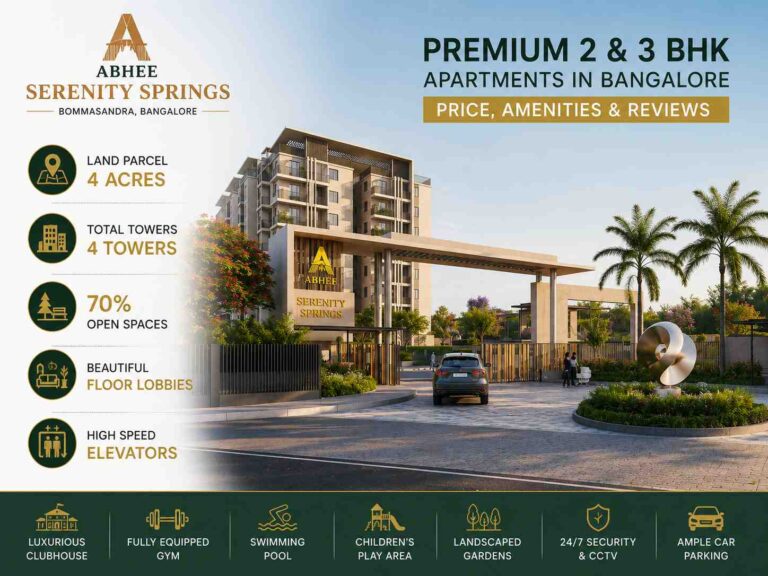 Luxury 2 & 3 BHK homes at Abhee Serenity Springs Bommasandra Bangalore