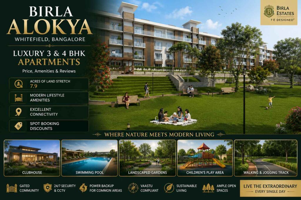 Birla Alokya Whitefield Bangalore luxury 3 & 4 BHK apartments with premium amenities