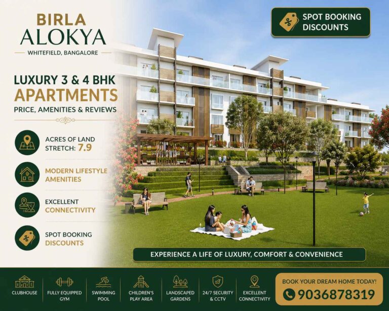 Luxury 3 & 4 BHK homes at Birla Alokya Whitefield Bangalore