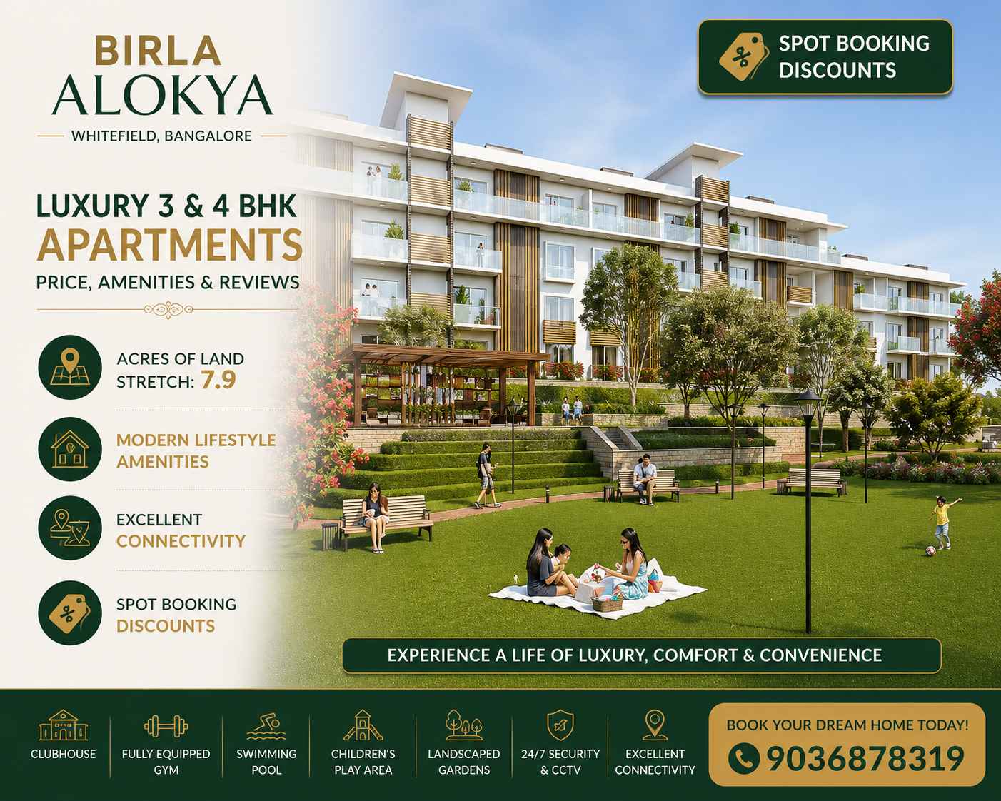 Luxury 3 & 4 BHK homes at Birla Alokya Whitefield Bangalore