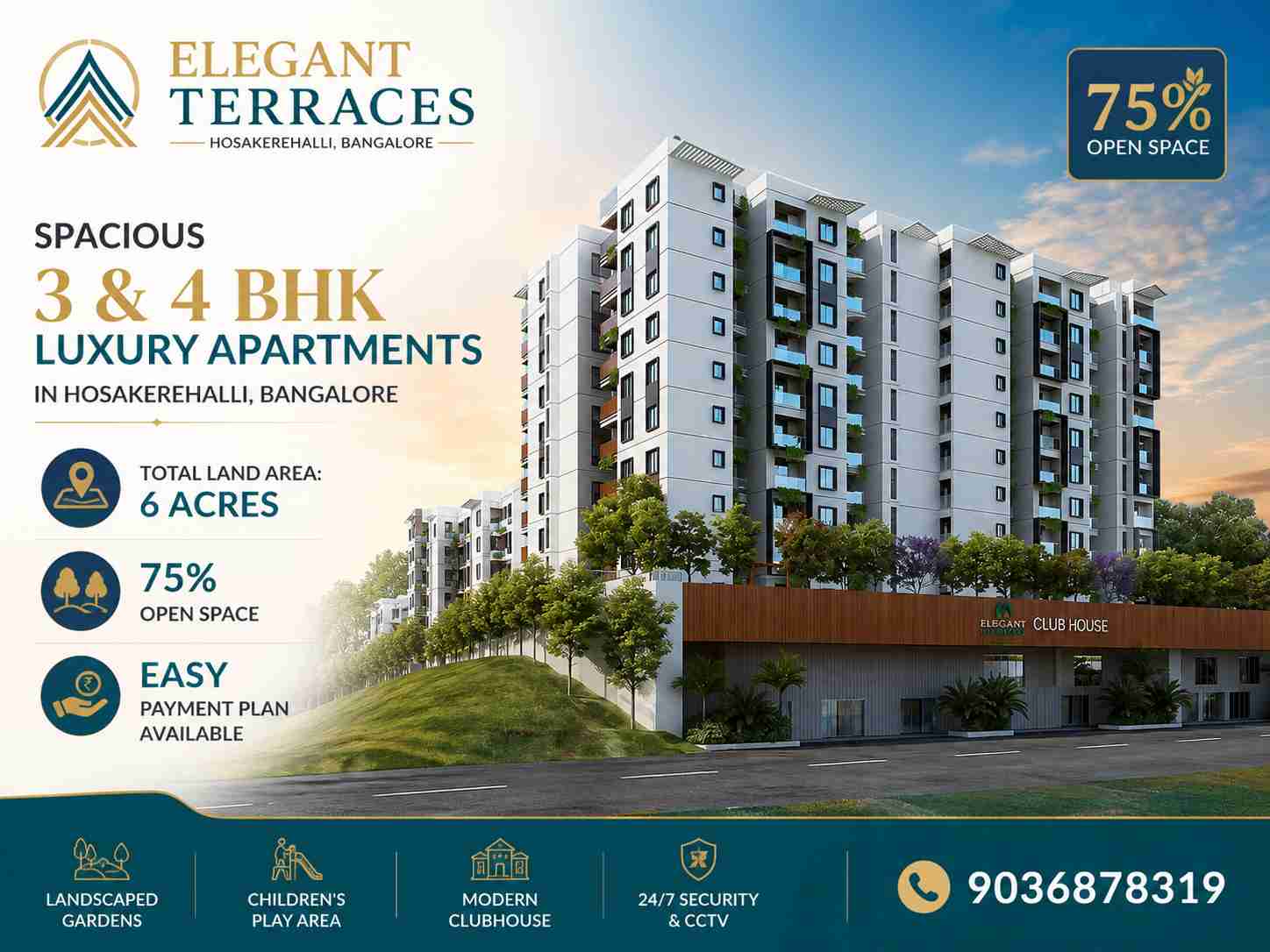 Elegant Terraces Hosakerehalli clubhouse swimming pool and premium amenities