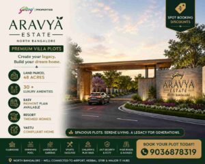 Premium villa plots at Godrej Aravya Estate Doddaballapura in North Bangalore