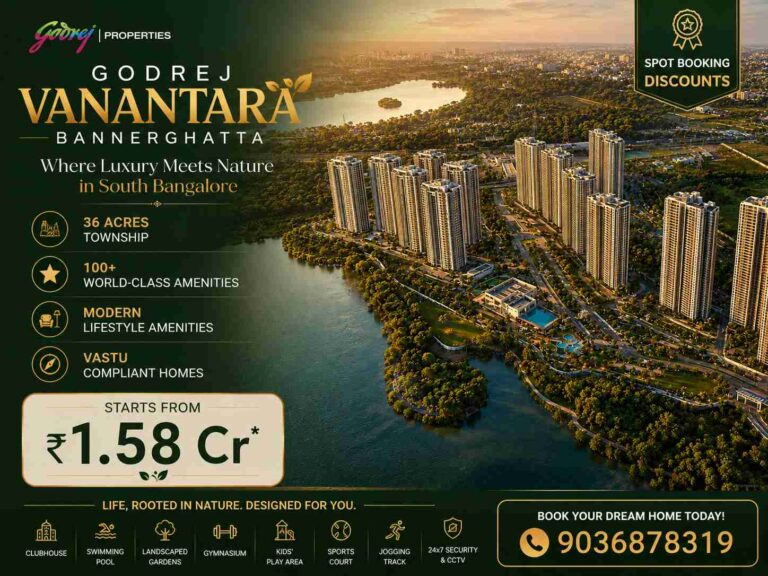 Luxury apartments at Godrej Vanantara Bangalore on Bannerghatta Road with modern amenities