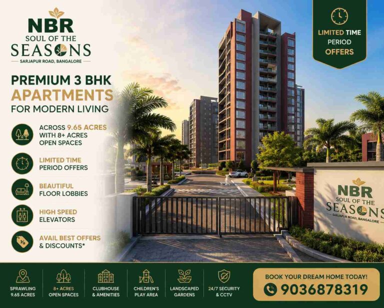 Premium 3 BHK Apartments on Sarjapur Road