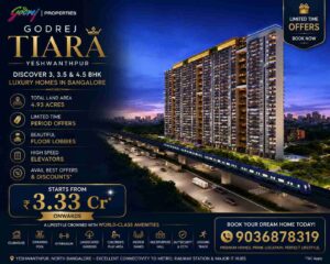 Godrej Tiara Bangalore luxury residential apartments in Yeshwanthpur with modern lifestyle amenities