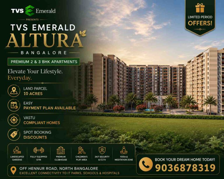 TVS Emerald Altura Sathanur Bangalore premium apartments