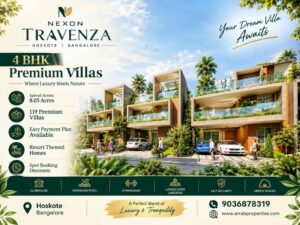 Nexon Travenza Bangalore luxury 4 BHK villas in Hoskote