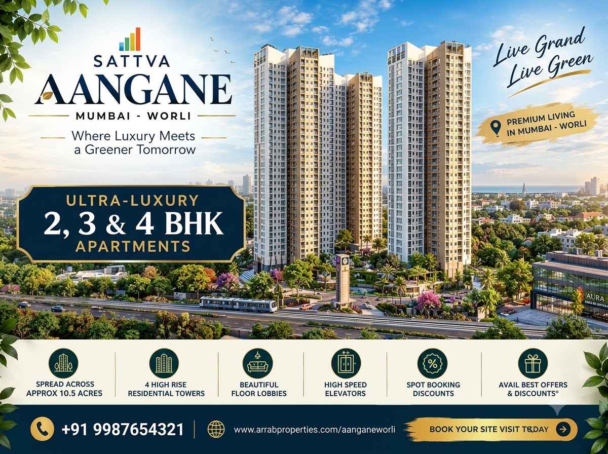 Sattva Aangane Old Madras Road luxury apartments in East Bangalore