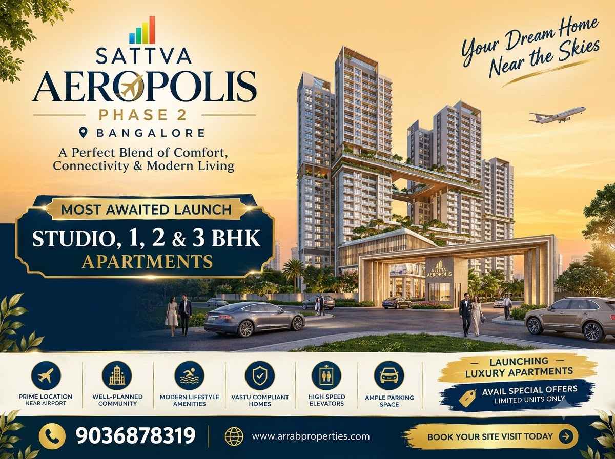 Sattva Aeropolis Phase 2 apartments near Kempegowda International Airport