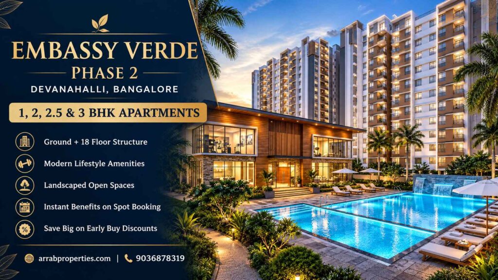 Embassy Verde Phase 2 residential apartments in Devanahalli, Bangalore