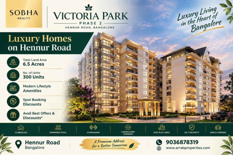 Luxury 2 and 3 BHK homes at SOBHA Victoria Park Bangalore