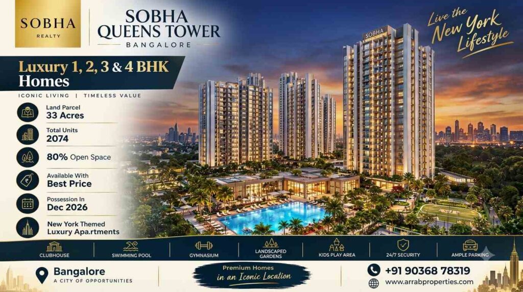 Sobha Queens Tower Bangalore luxury homes at Town Park Electronic City