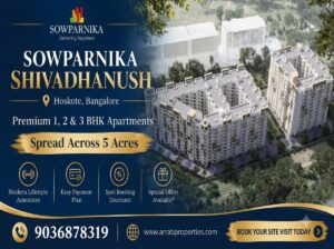 Premium 1, 2 and 3 BHK apartments at Sowparnika Shivadhanush Bangalore