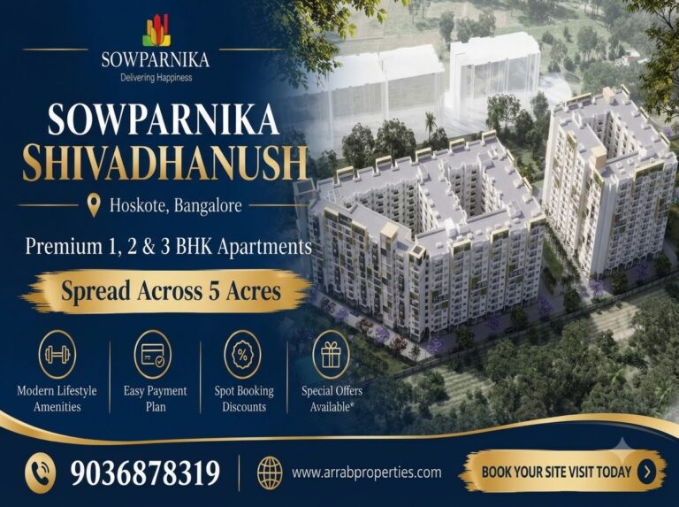 Premium 1, 2 and 3 BHK apartments at Sowparnika Shivadhanush Bangalore